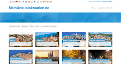 Desktop Screenshot of meinurlaubinkroatien.de